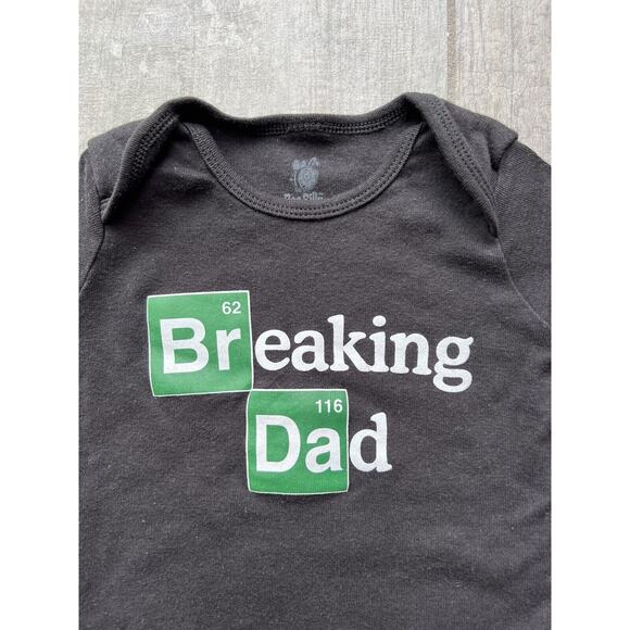 Baby Boy Girl BREAKING DAD Breaking Bad Chemistry One Piece Outfit Bodysuit 3-6m - Picture 2 of 6